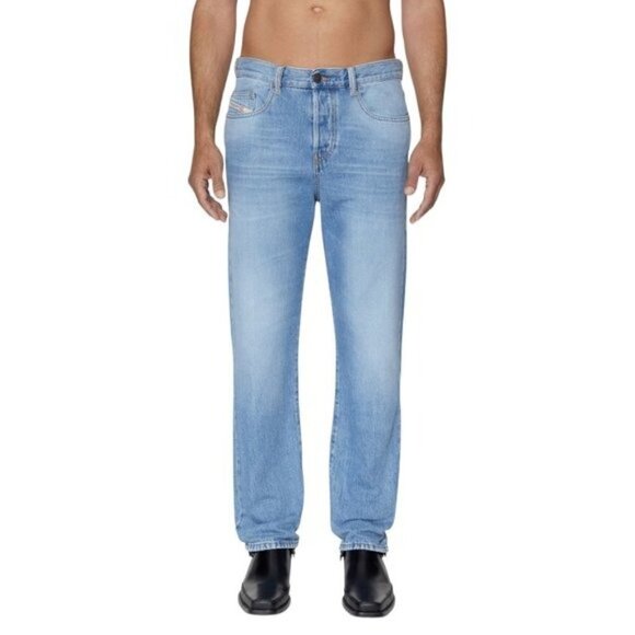 DIESEL Men's D Viker Blue Light Wash 2020 5 pocket Straight Leg Jeans US 30 - Picture 1 of 16